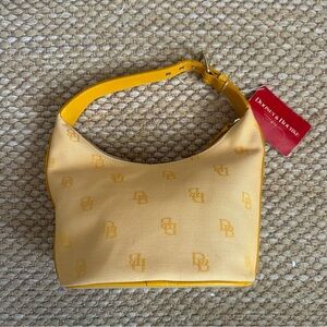 Vintage Dooney & Bourke Signature Bucket Bag Sunflower